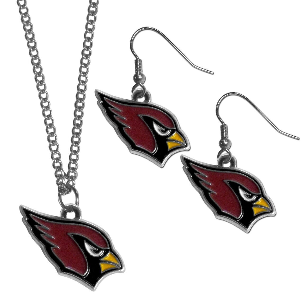 Arizona Cardinals Dangle Earrings & Necklace Set