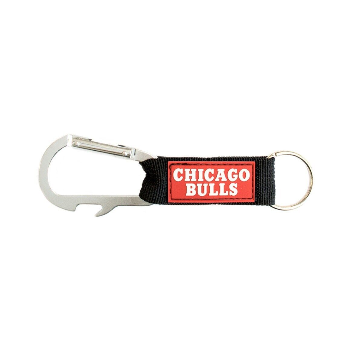 Chicago Bulls Carabiner Keychains Keyrings with Bottle Opener