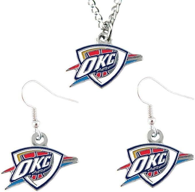 NBA Licensed Necklace & Dangler Earrings Set - Pick Your Team