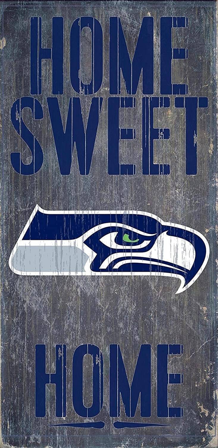 Seattle Seahawks "Home Sweet Home" Wood Signs 6"x12"