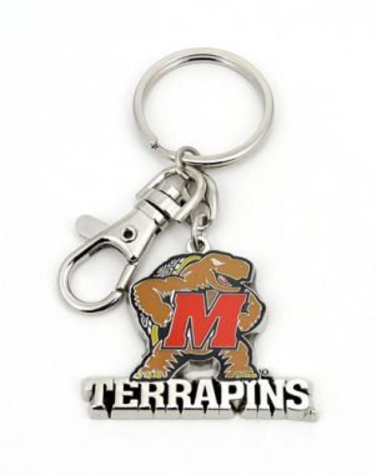 Maryland Terrapins Heavyweight Metal Keychain Keyrings