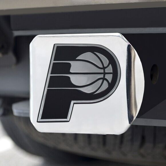 Indiana Pacers Hitch Cover - Heavy Duty Chrome  - 3.4" x 4"