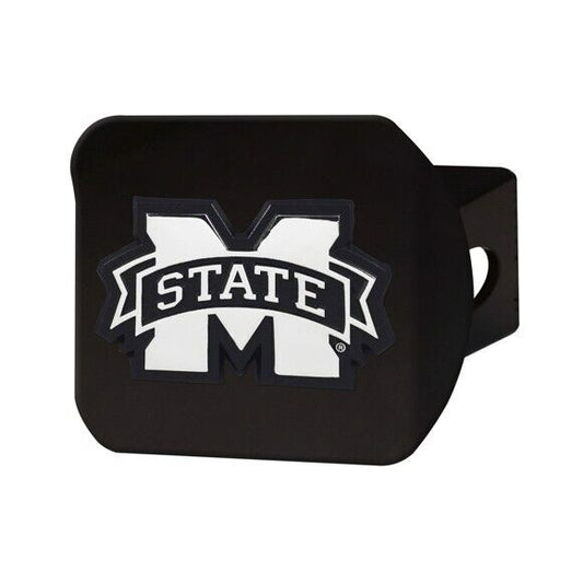 Mississippi State Bulldogs Hitch Cover - Heavy Duty Black - 3.4" x 4"