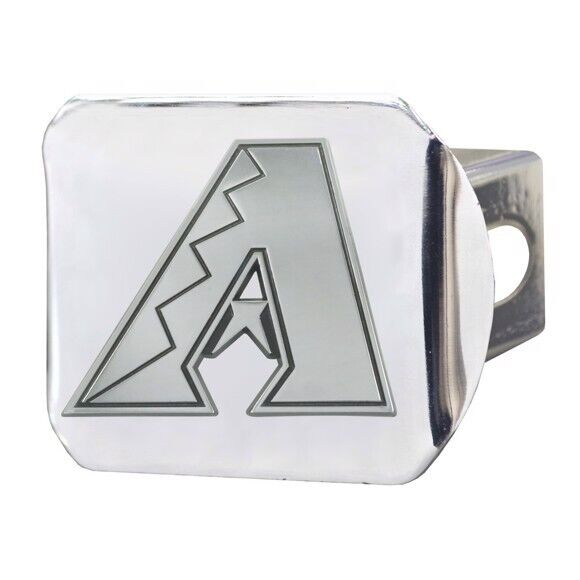 Arizona Diamondbacks Hitch Cover - Heavy Duty Chrome  - 3.4" x 4"