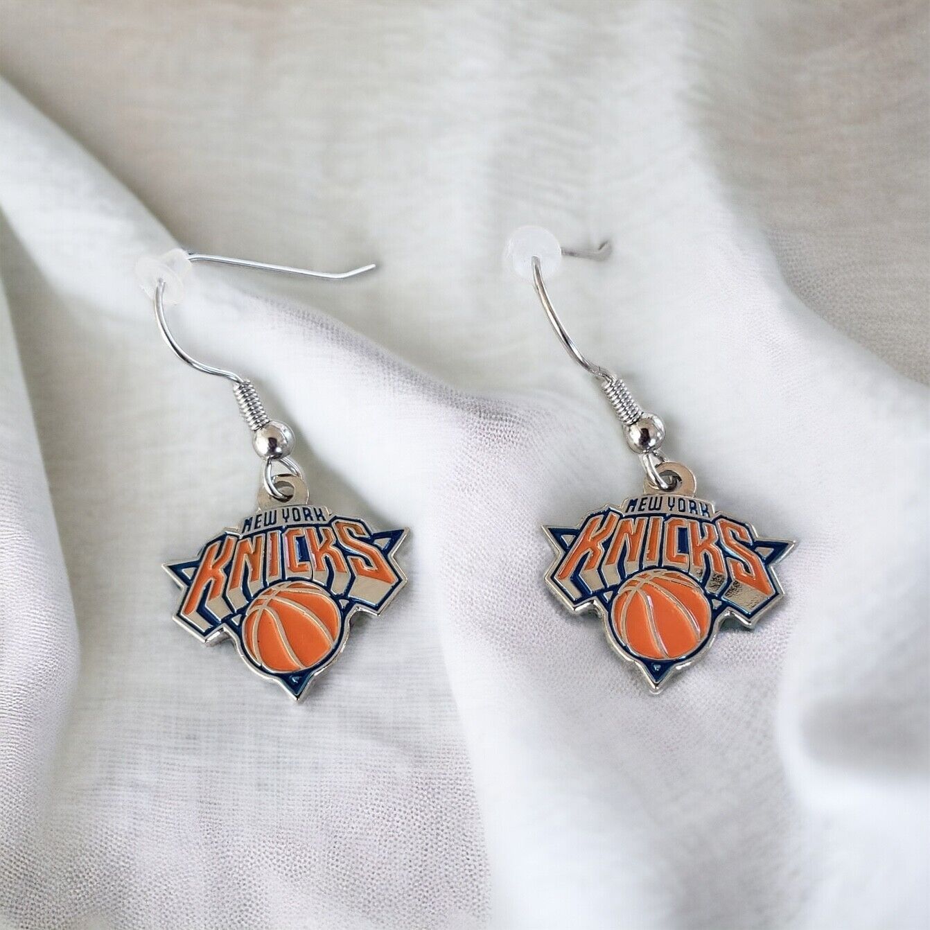 New York Knicks Dangler Earrings