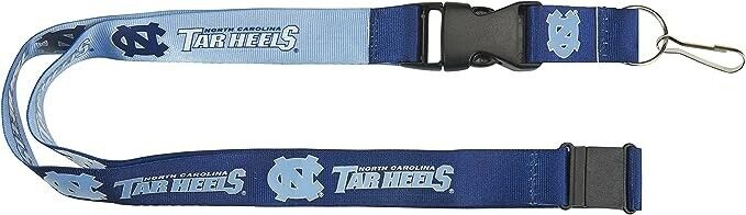 North Carolina Tar Heels Two Tone Lanyard Keychains