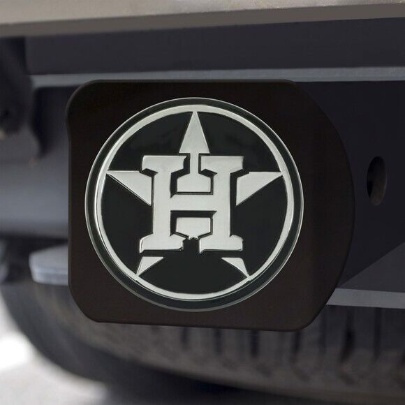 Houston Astros Hitch Cover - Heavy Duty Black - 3.4" x 4"