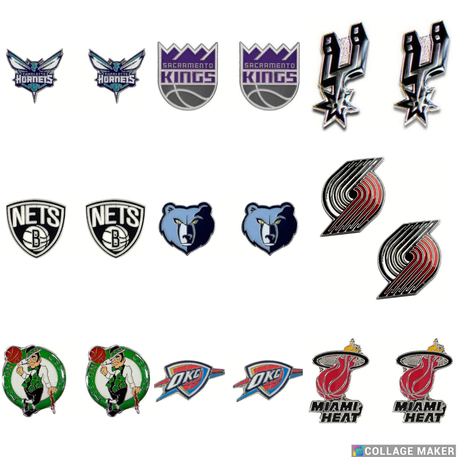 NBA Licensed Post Stud Earrings - Pick Your Team