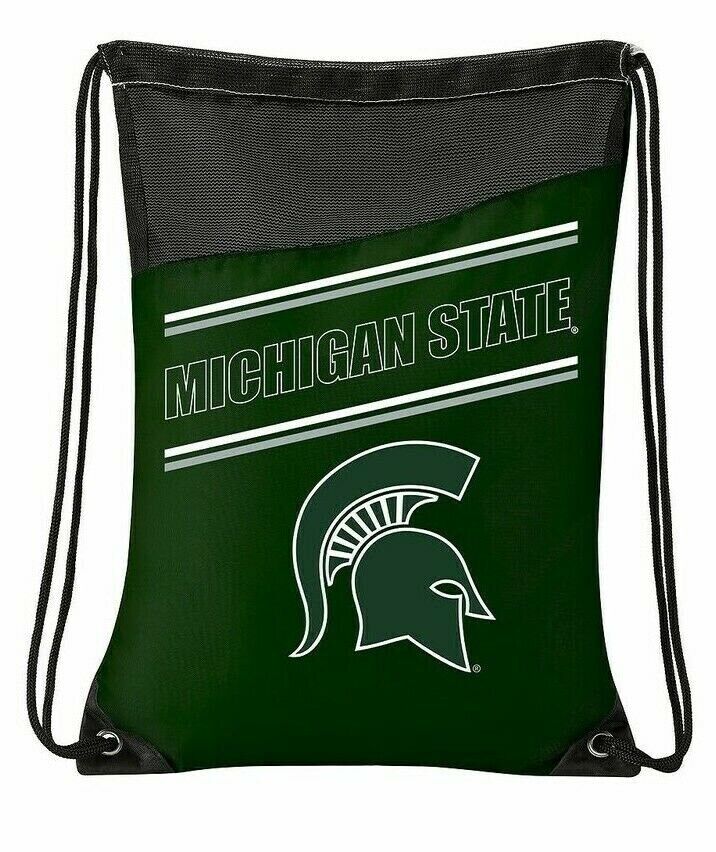 Michigan State Spartans Incline Style Backsacks Backpacks 18"H x 13.5"W  Braided