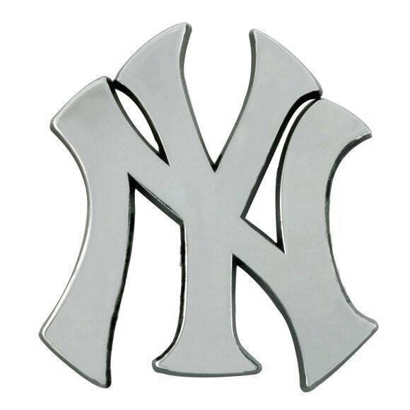 NEW YORK YANKEES - CHROME AUTO EMBLEM - 3" X 3"