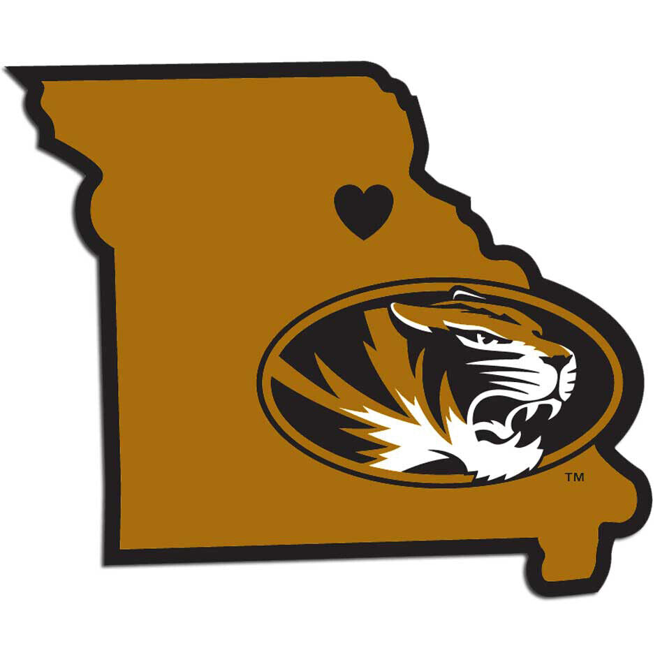 Missouri Tigers Home State Decal Sticker Vinyl Decal