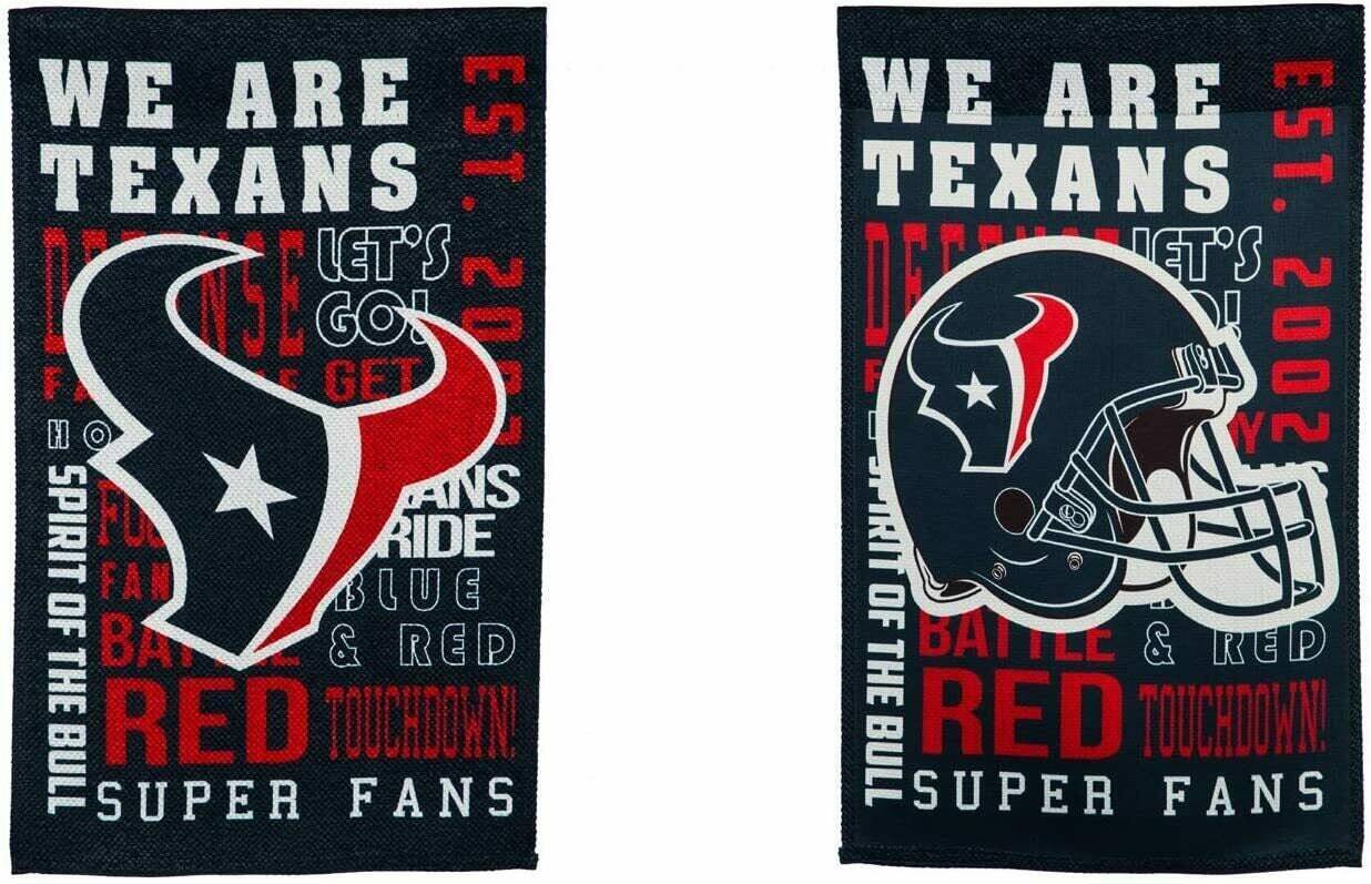 Houston Texans Double Sided Suede Team Flags 28"X44"