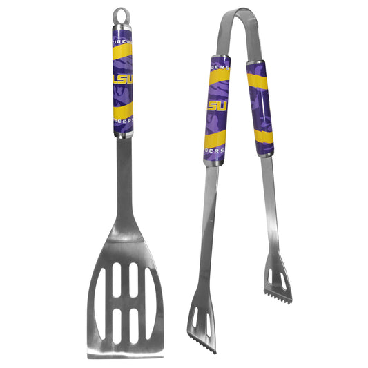 LSU Tigers 2 pc Steel BBQ Tool Set