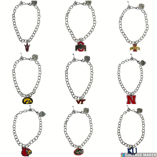 NCAA Licensed Bracelets - Pick Your Team - Stainless Steel