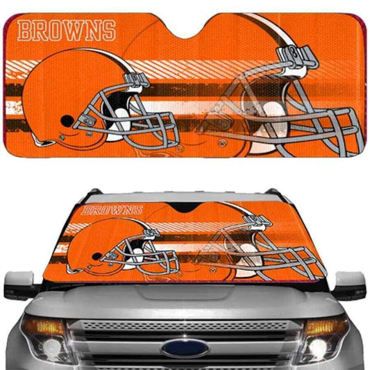 Cleveland Browns Universal Sunshades  Fits Most  Accordion Fold Up Design