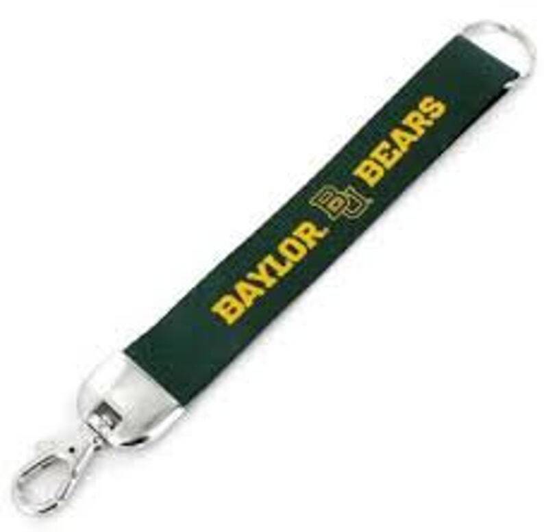 Baylor Bears Wristlet Keychains Keyrings