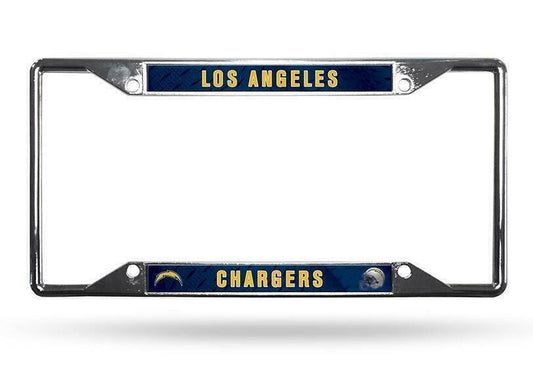 Los Angeles Chargers Metal License Plate Frames    Vibrant Colors