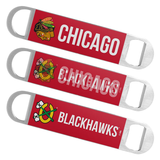 Chicago Blackhawks Lenticular Hologram Bottle Opener  7"