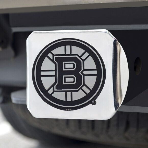 Boston Bruins Hitch Cover - Heavy Duty Chrome  - 3.4" x 4"