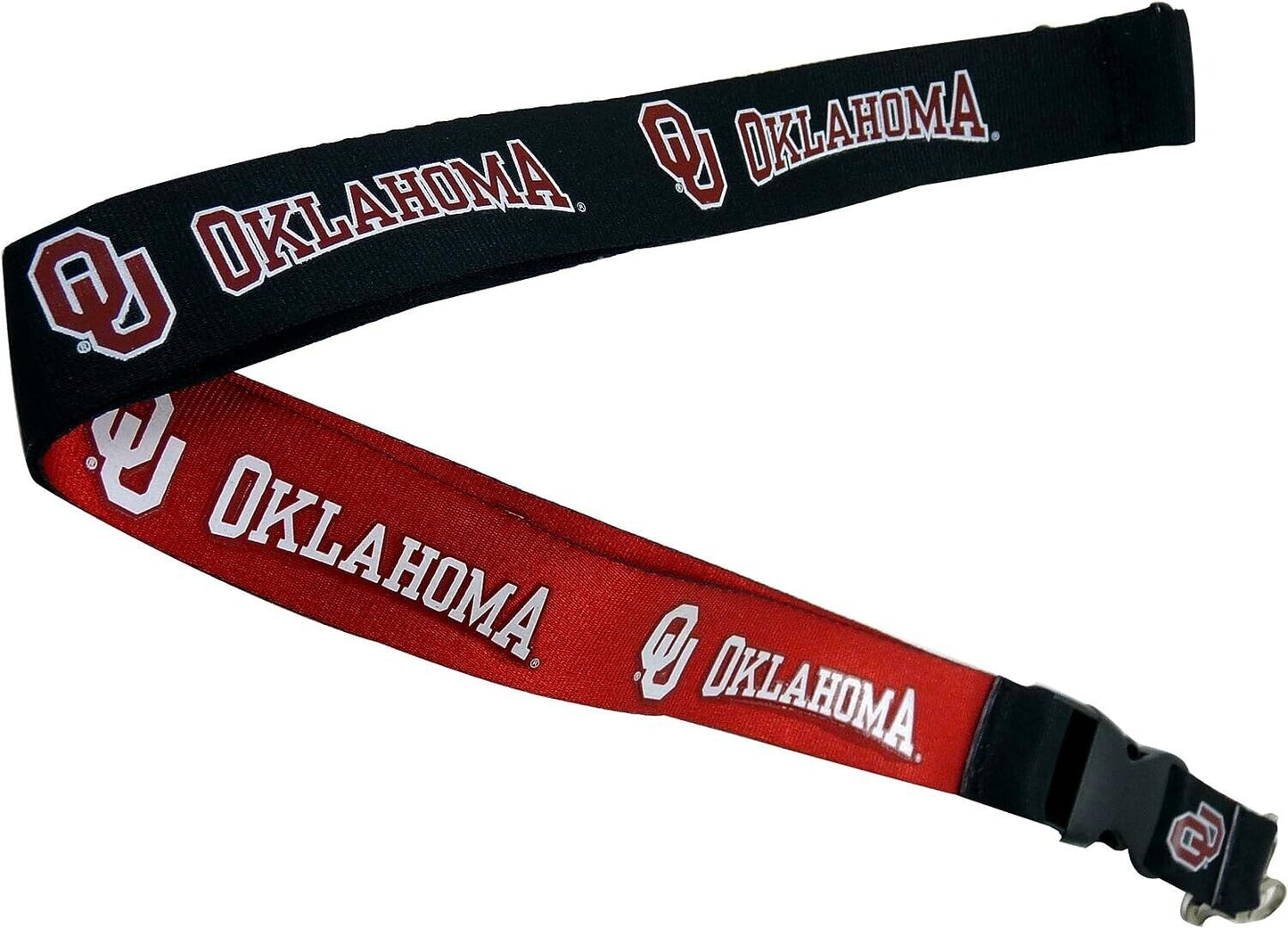 Oklahoma Sooners Two Tone Lanyard Keychains