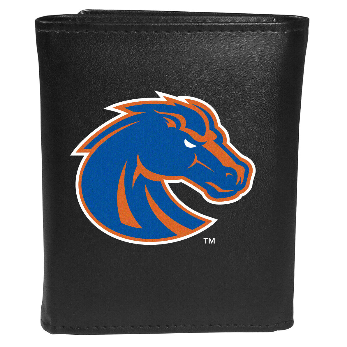 Boise State Broncos Leather Tri-fold Wallet Large Logo