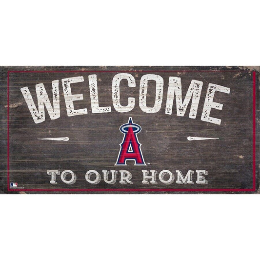 Los Angeles Angels "Welcome Home" Wood Signs 6"x12"