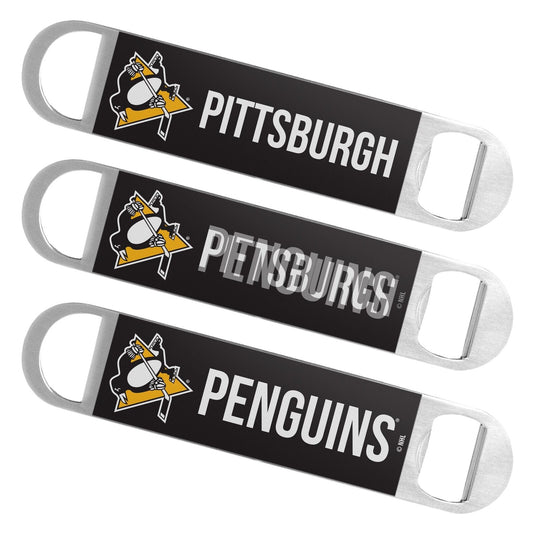 Pittsburgh Penguins Lenticular Hologram Bottle Opener  7"