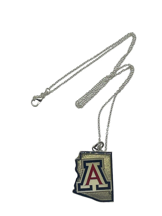 XL Arizona Wildcats Team Necklaces - State Design - 2 Inches Pendant