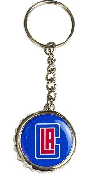 Los Angeles Clippers Bottle Cap Metal Keychain with Bottle Opener