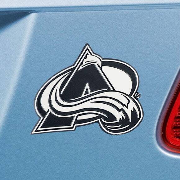 COLORADO AVALANCHE - CHROME AUTO EMBLEM - 3" X 3"