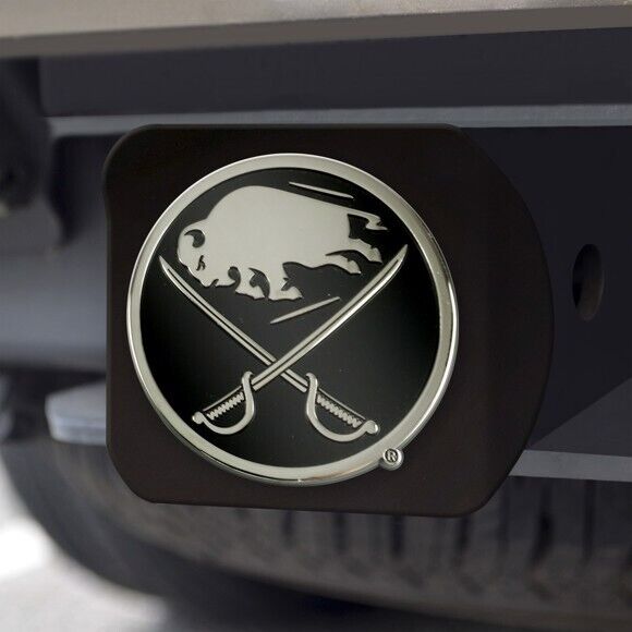 Buffalo Sabres Hitch Cover - Heavy Duty Black - 3.4" x 4"