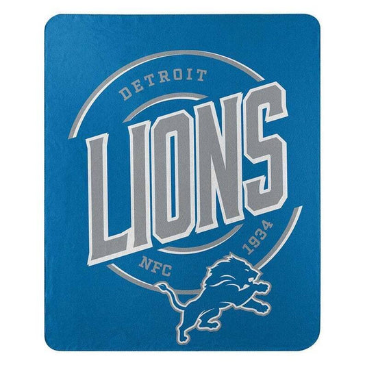 Detroit Lions Campaign Fleece Throw  50" x 60"