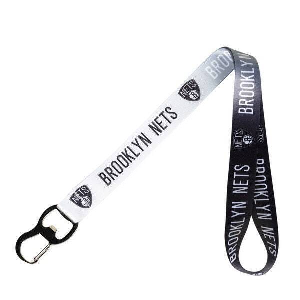 Brooklyn Nets "Ombre" Bottle Opener Lanyard Keychains  Soft Polyester Strap