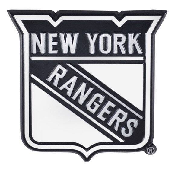 NEW YORK RANGERS - CHROME AUTO EMBLEM - 3" X 3"