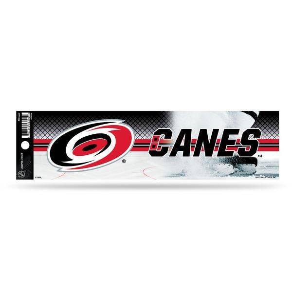 Set of 2 - Carolina Hurricanes Bumper Sticker  11”x4”