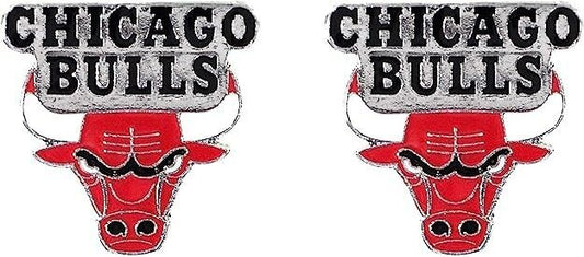 Chicago Bulls Team Post Earrings