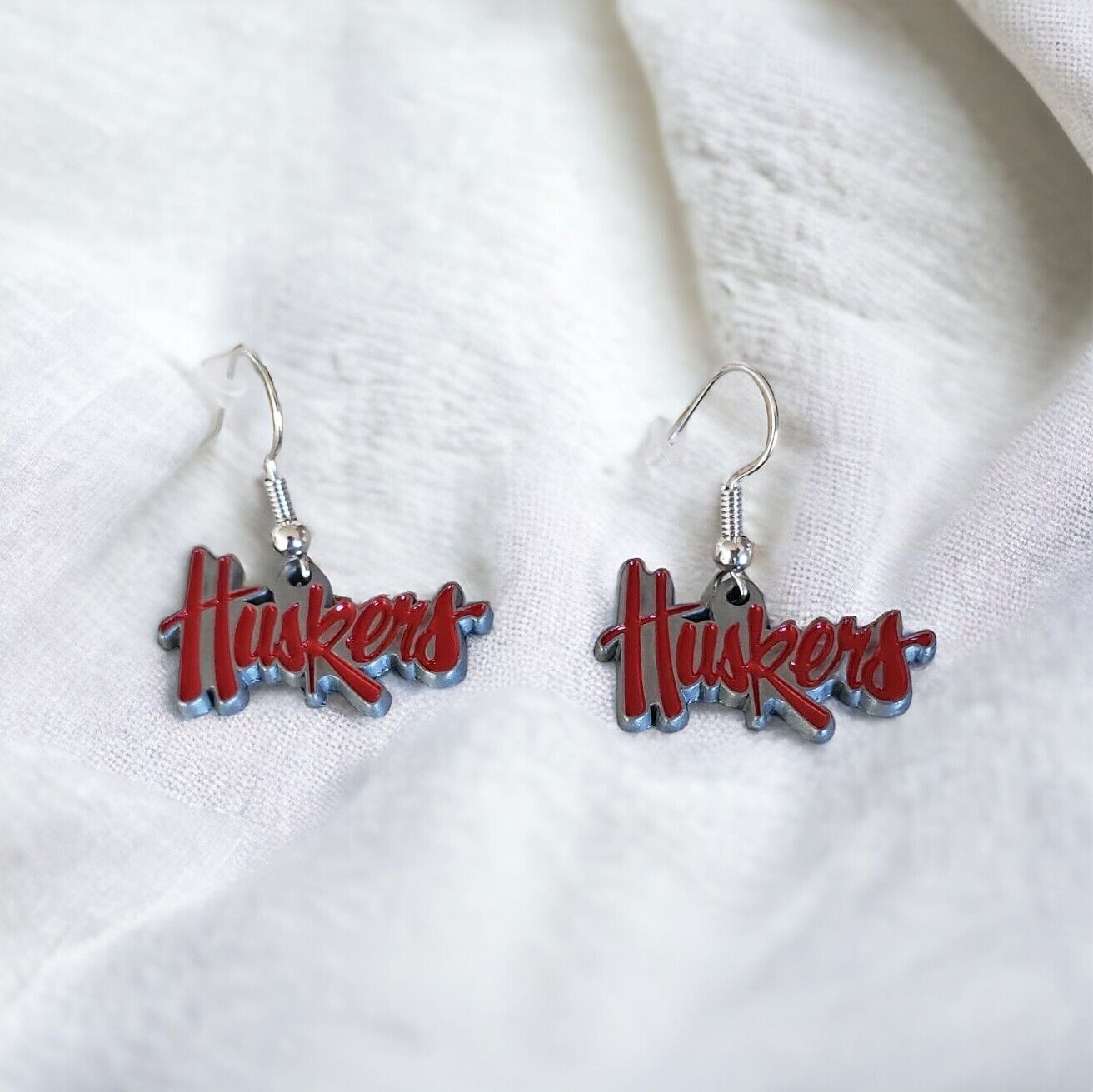 Nebraska Cornhuskers Dangler Earrings