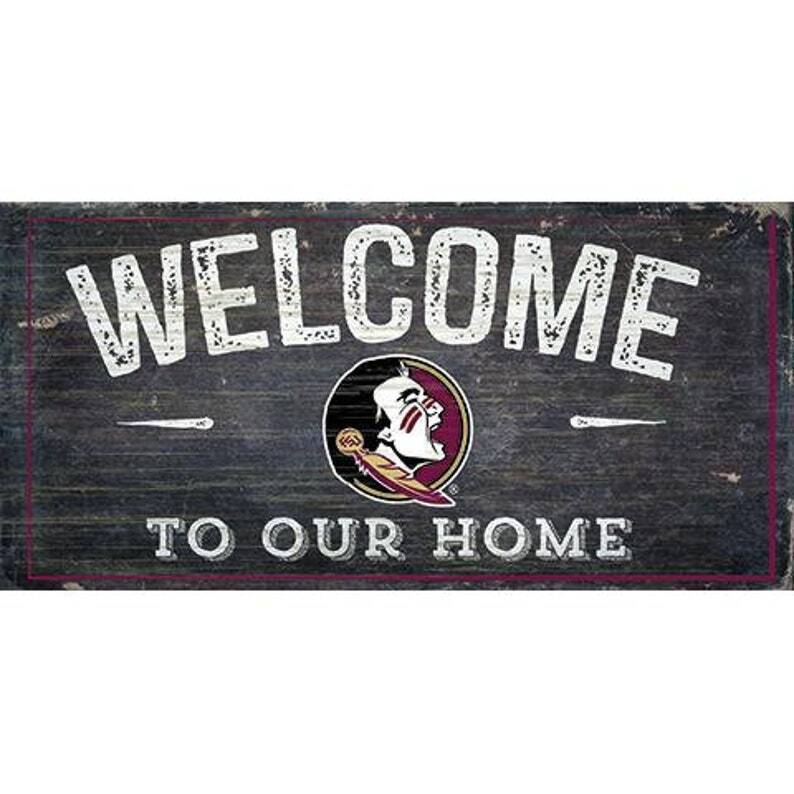 NCAA Welcome Home Wood Signs - Pick Your Team