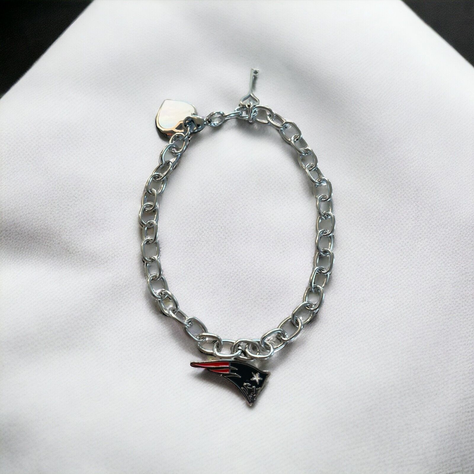 New England Patriots Bracelets - Stainless Steel & Nickel Free