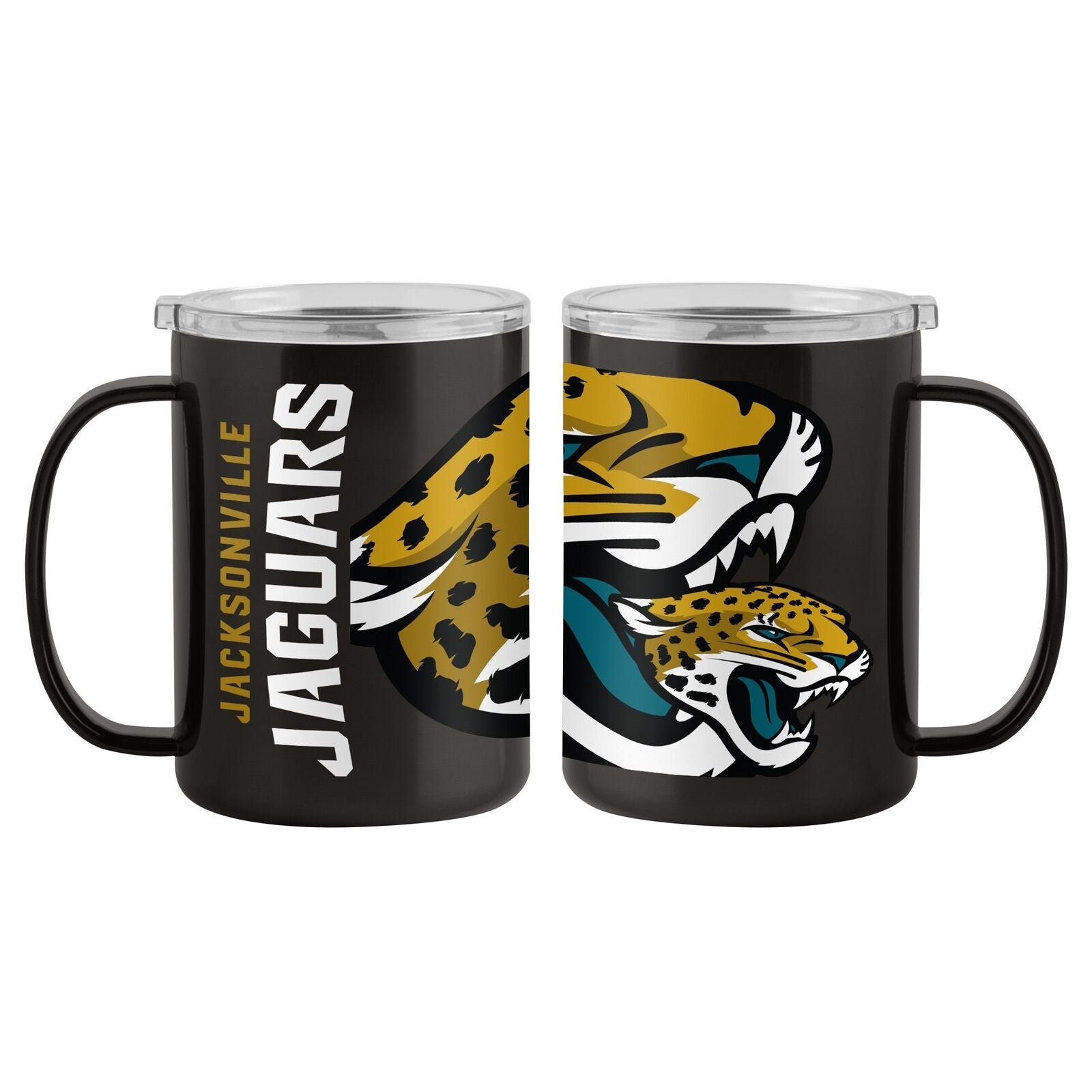 Jacksonville Jaguars 15oz Hype Ultra Mug Tumbler  Insulated  Stainless Steel  Ho