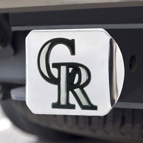 Colorado Rockies Hitch Cover - Heavy Duty Chrome  - 3.4" x 4"