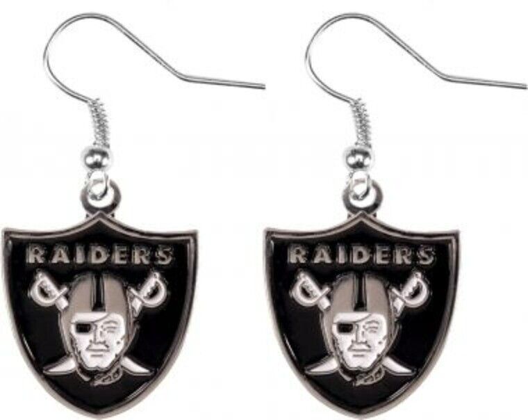 Las Vegas Raiders Dangler Earrings