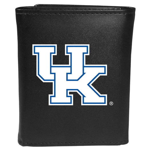 Kentucky Wildcats Leather Tri-fold Wallet Large Logo