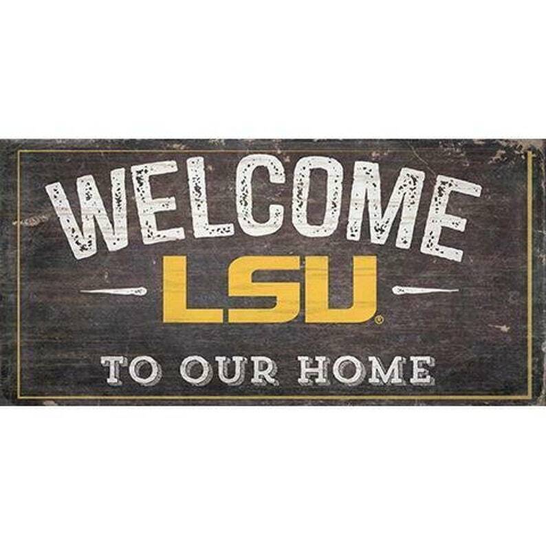 NCAA Welcome Home Wood Signs - Pick Your Team