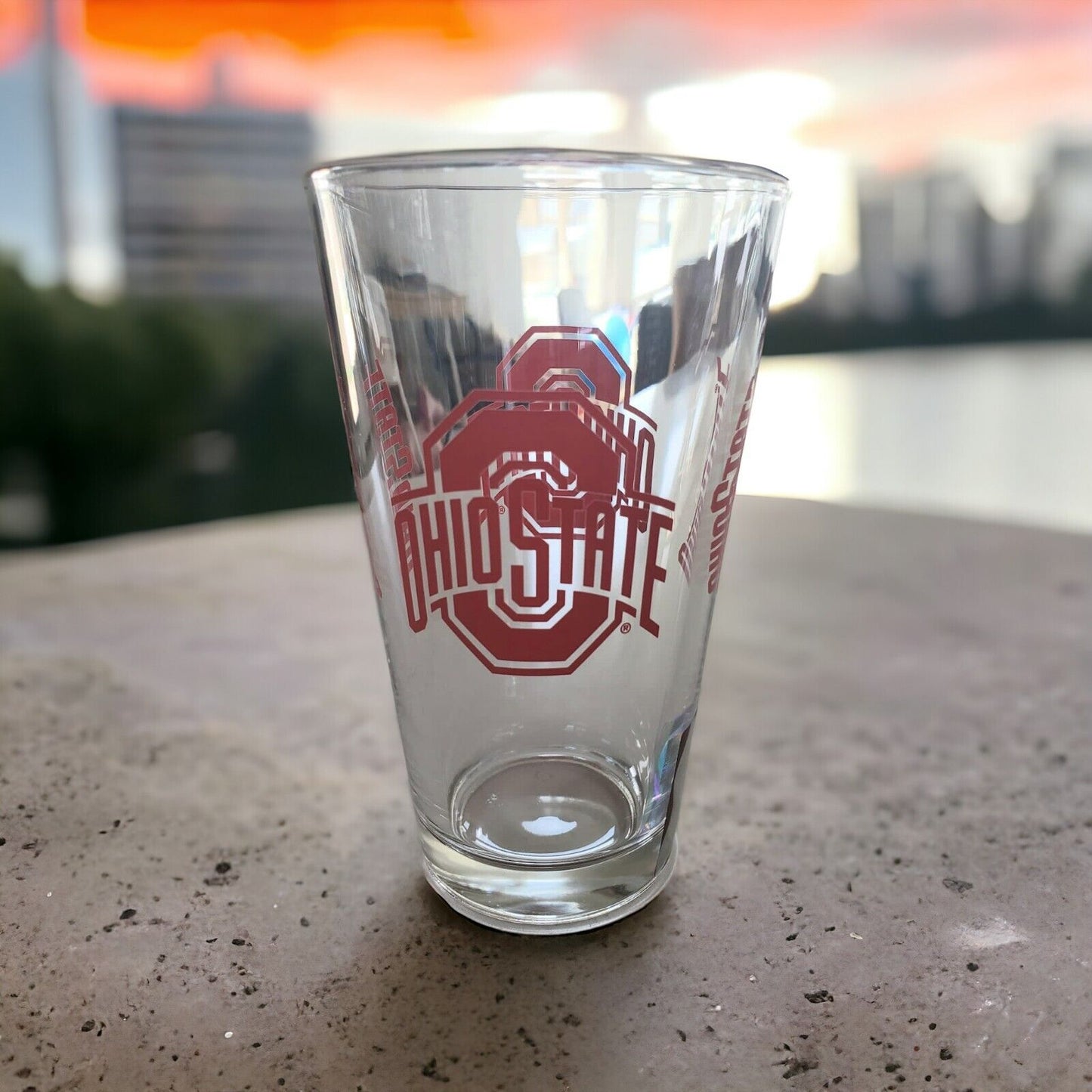 16oz Ohio State Buckeyes Glass Beer Mugs