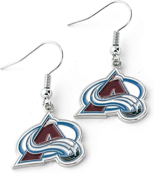 Colorado Avalanche Dangler Earrings