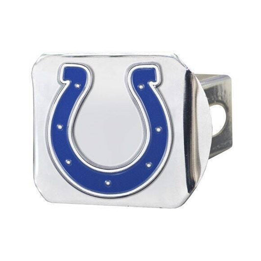 Indianapolis Colts Hitch Cover  Color on Chrome 3.4"x4"  3D Molded Design  Made 