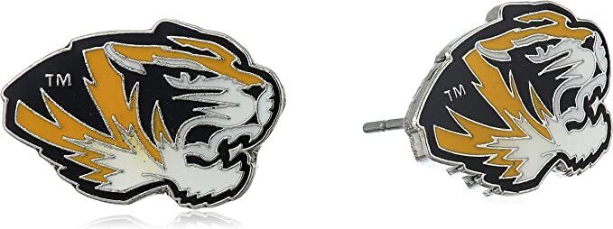 MISSOURI TIGERS TEAM POST STUD EARRINGS