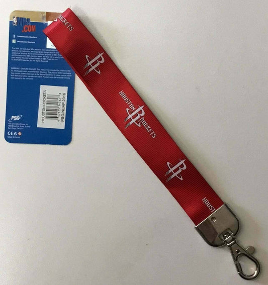 Houston Rockets Wristlet Keychains Keyrings