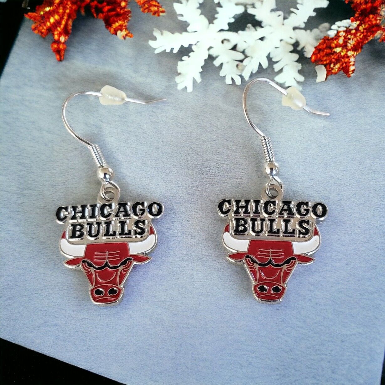 Chicago Bulls Dangler Earrings